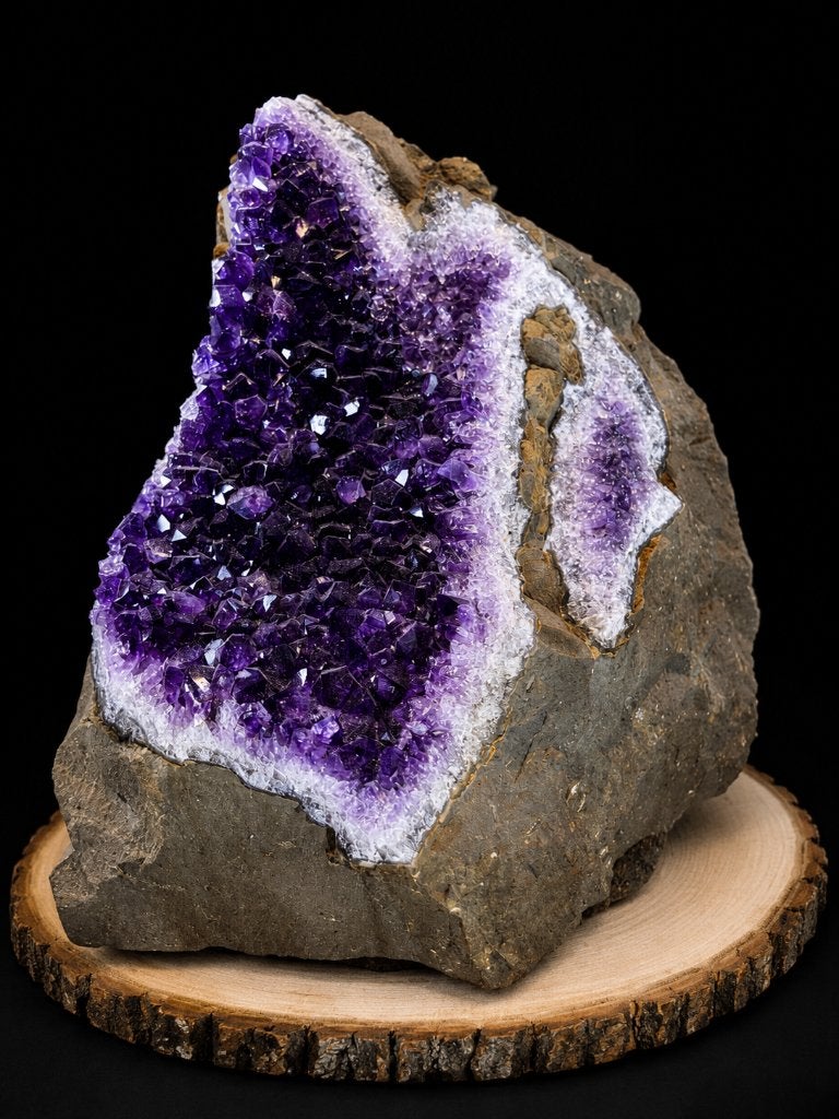 Géode d'améthyste d'Uruguay - la roche naturelle — 11,7 kg, Collections, Enlèvement, Minéral