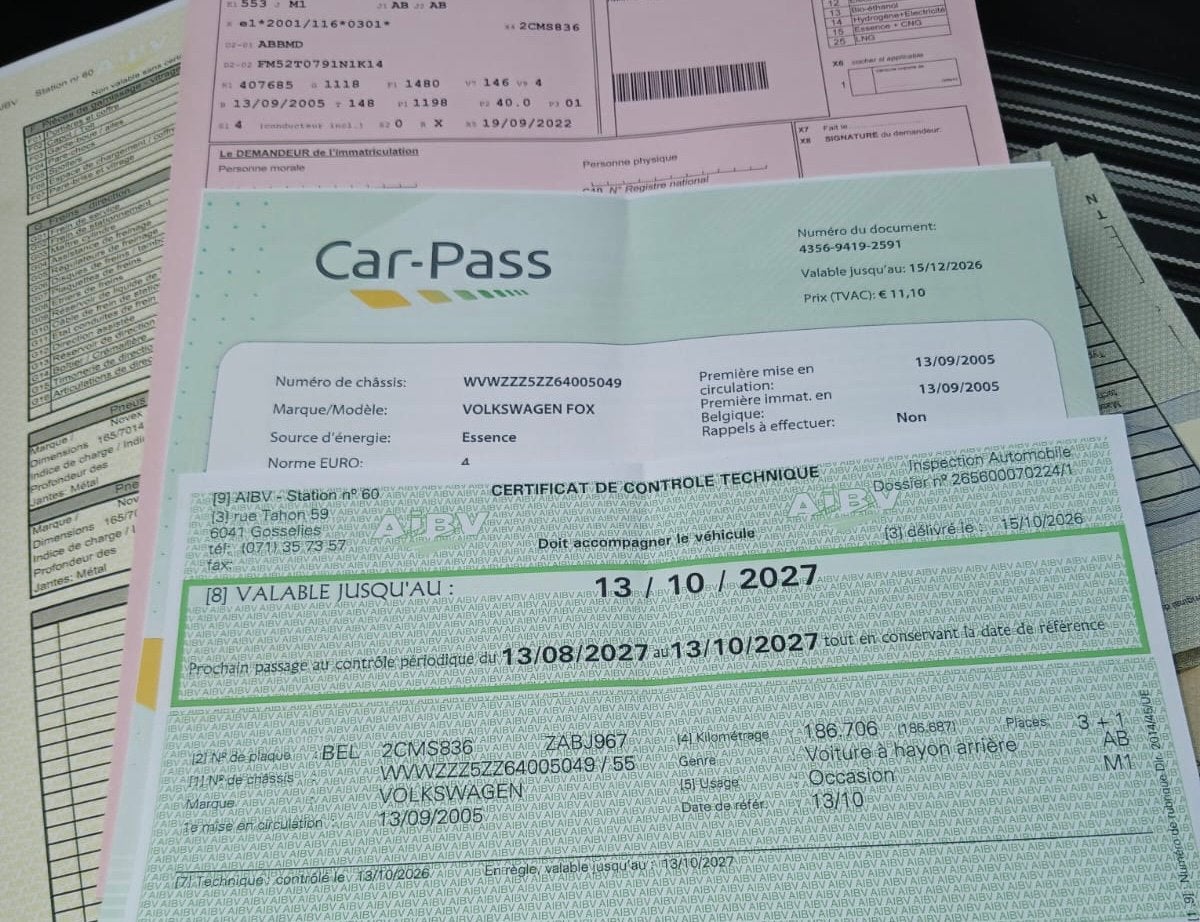 Volkswagen Fox polo/1.2 essence/prête à immatriculer, Timbres & Monnaies, Enlèvement