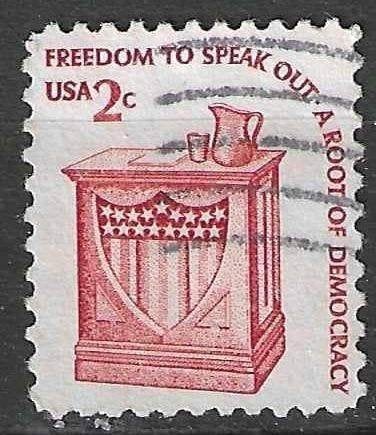 USA 1981 - Yvert 1363 - Spreekgestoelte  (ST), Verzenden, Gestempeld