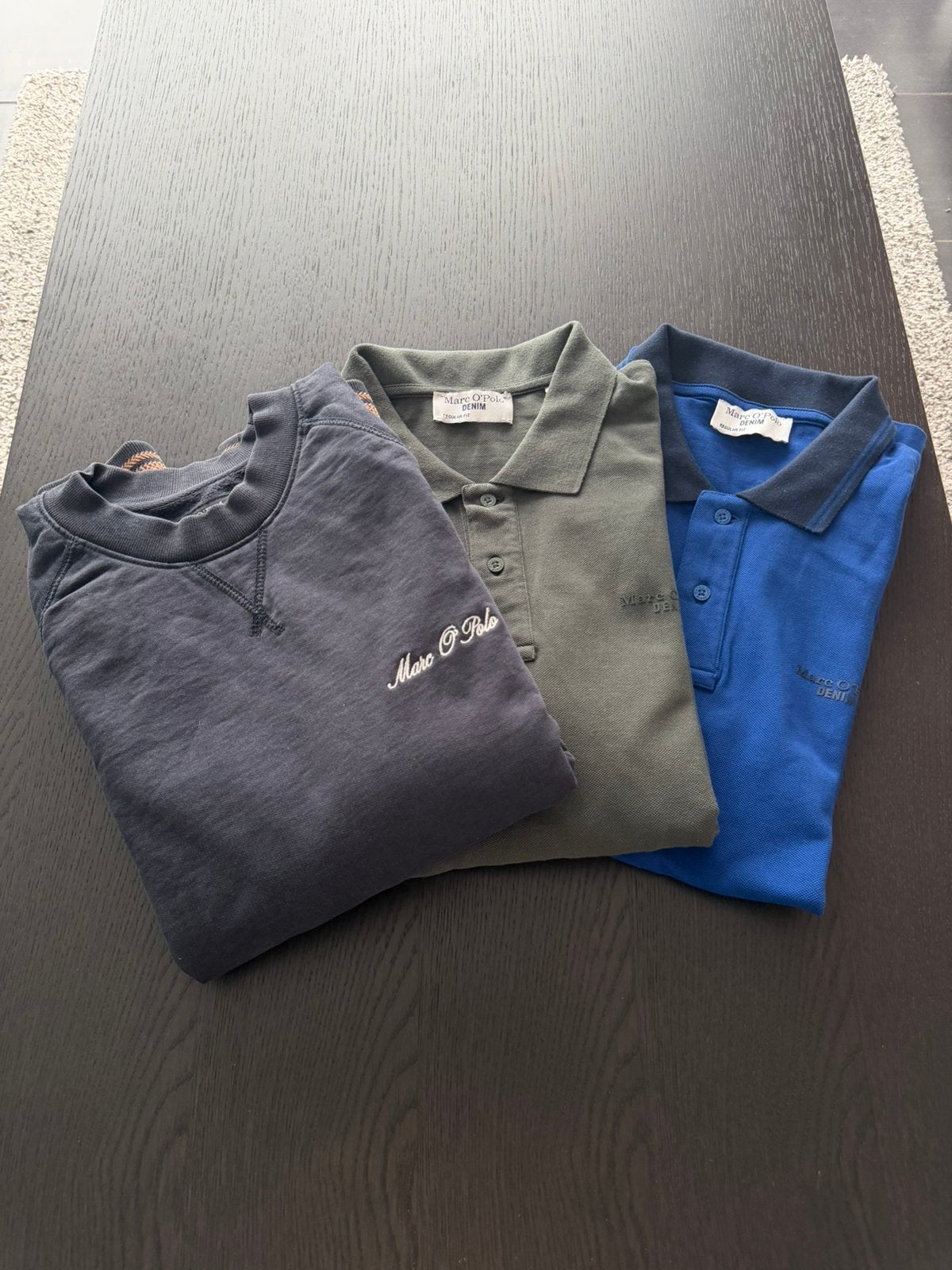 Marc O'Polo pakket maat L - 2 polo's + sweater, Enlèvement ou Envoi, Comme neuf, Taille 52/54 (L)