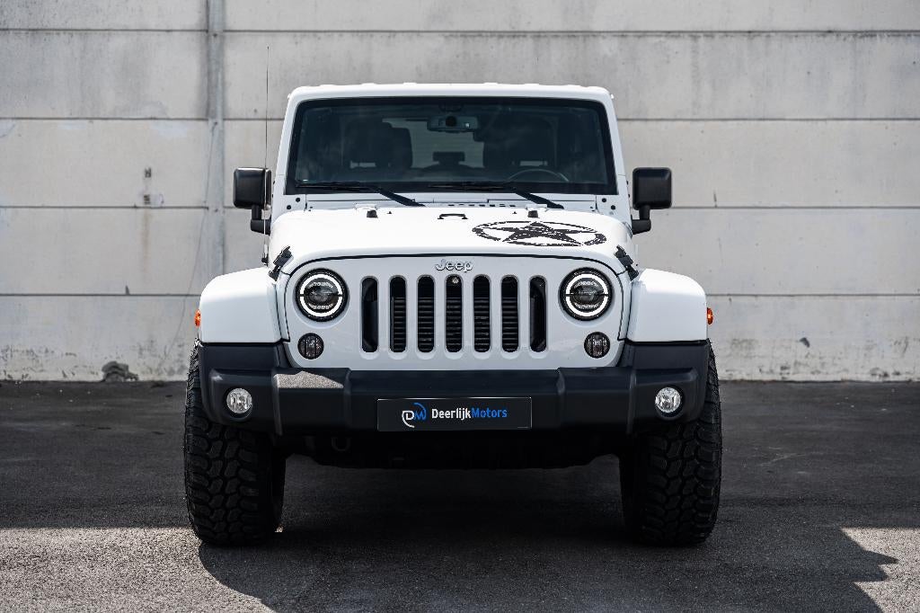 Wrangler Sahara 2.8 CRD-HardTop-Auto-Leder-Zetelverwarming, Auto's, Jeep, Automaat, Wit, Leder, Bedrijf