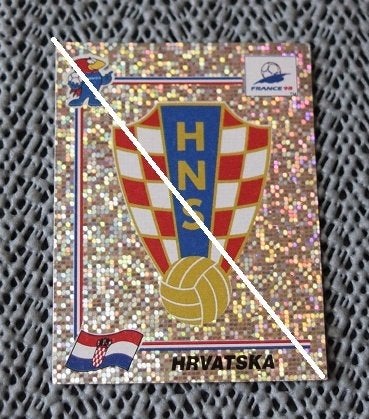 Panini/France 98/Emblème de la Croatie/HNS, Collections, Envoi, Neuf, Affiche, Image ou Autocollant