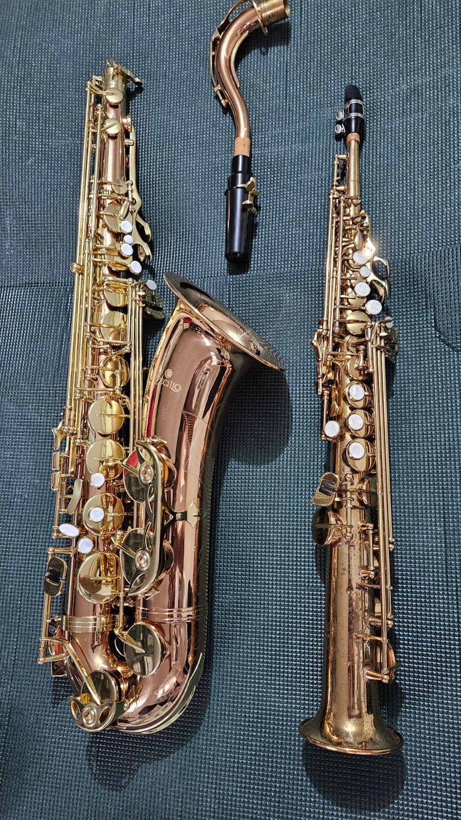 Tenor- en sopraansaxofoon het lot 800€, Muziek en Instrumenten, Blaasinstrumenten | Saxofoons, Sopraan