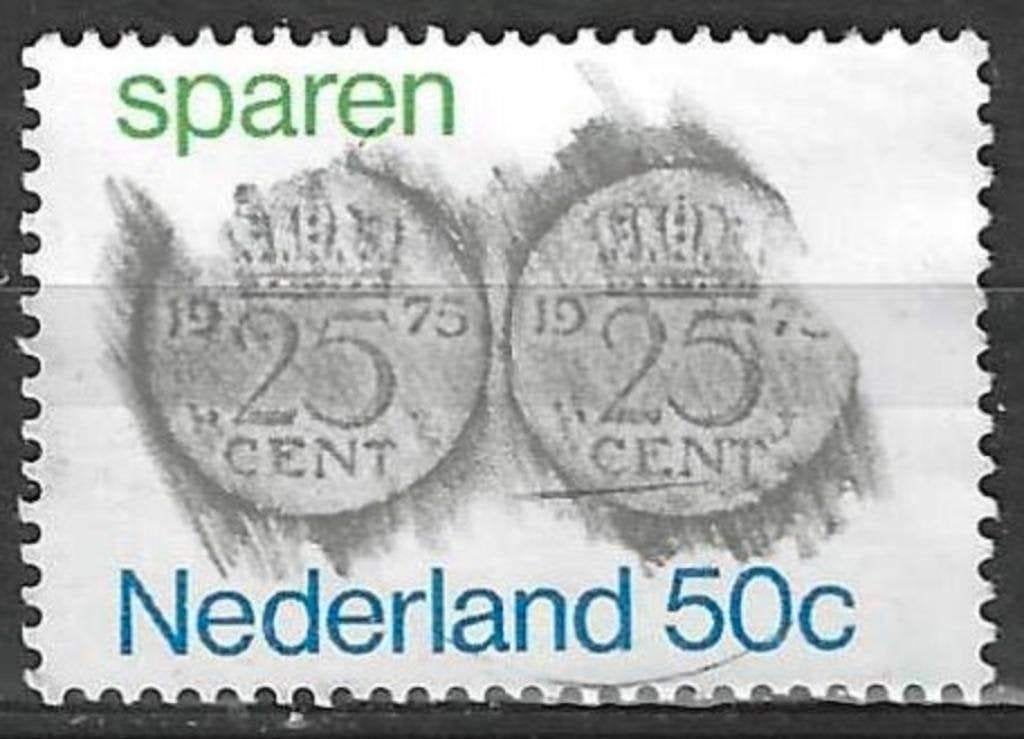 Pays-Bas 1975 - Yvert 1029 - Épargne - 50 c. (ST), Envoi, Affranchi