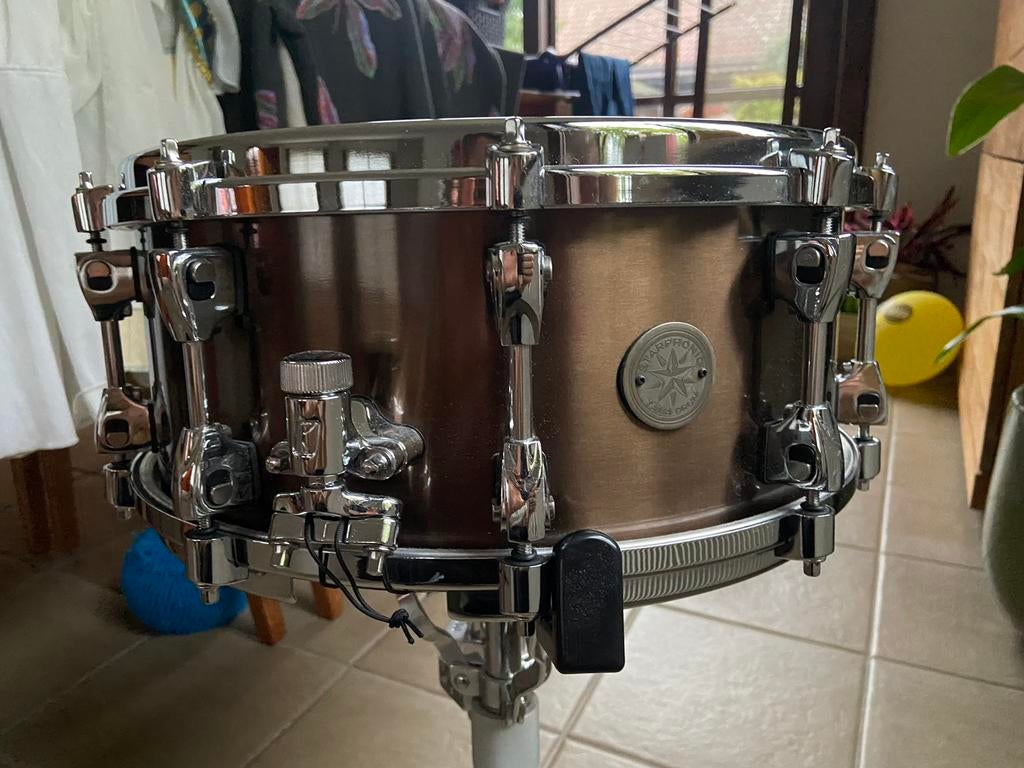 Tama starphonic bell brass 14x6, Musique & Instruments, Batteries & Percussions, Enlèvement, Comme neuf, Tama