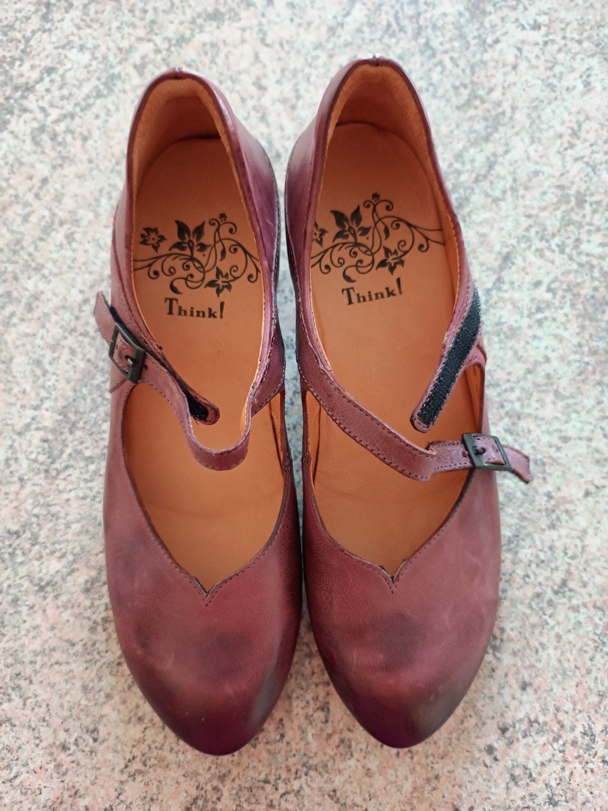 Bordeaux Schoenen (echt leder) maat 39, Kleding | Dames, Ophalen of Verzenden, Gedragen