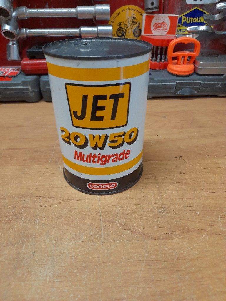 ancien bidon huile vide jet 20w50 conoco  multi, Envoi, Utilisé, Autres types