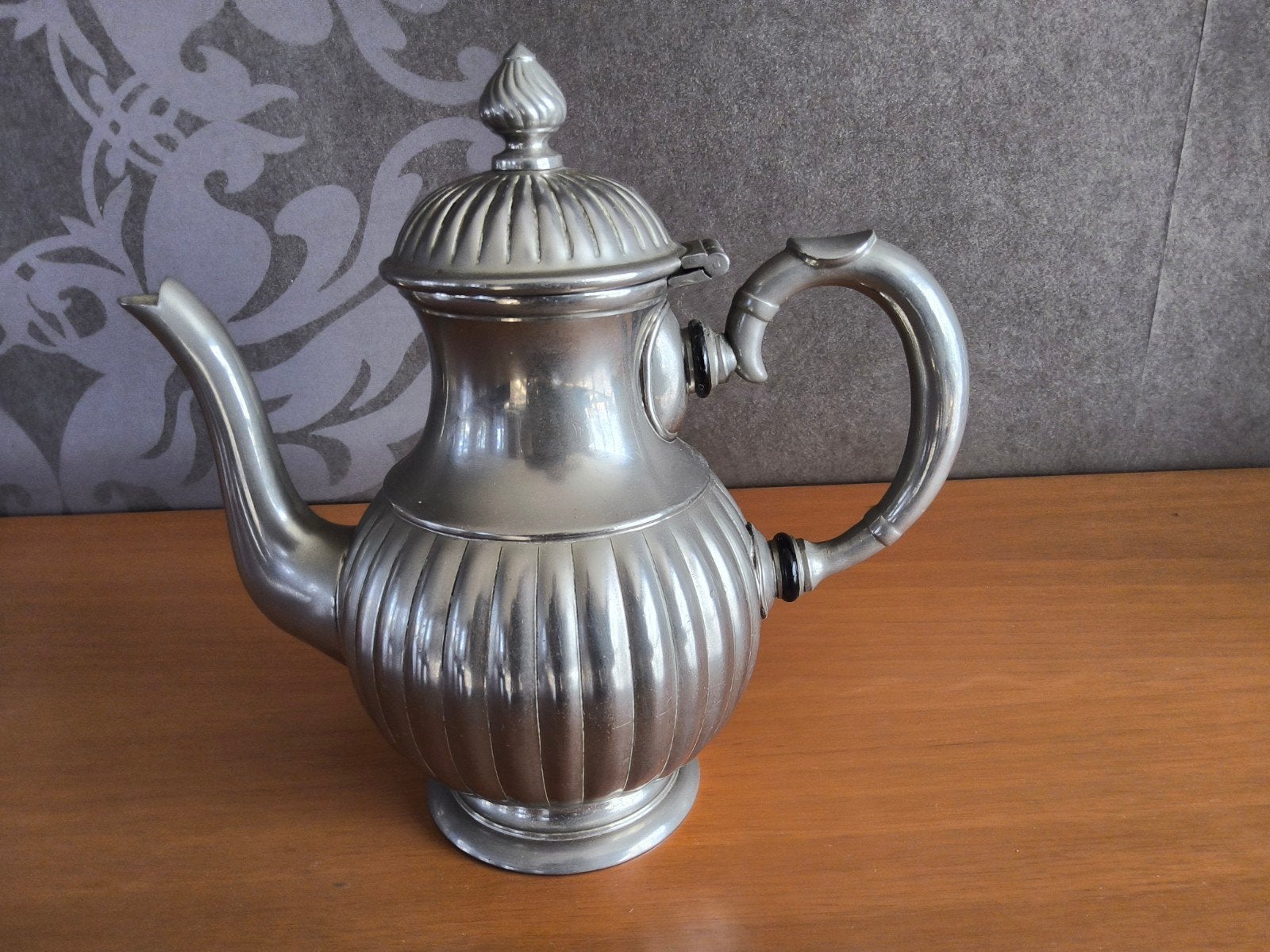 Verzilverde theepot, Duitsland, Basse & Fischer, Antiek en Kunst, Ophalen of Verzenden