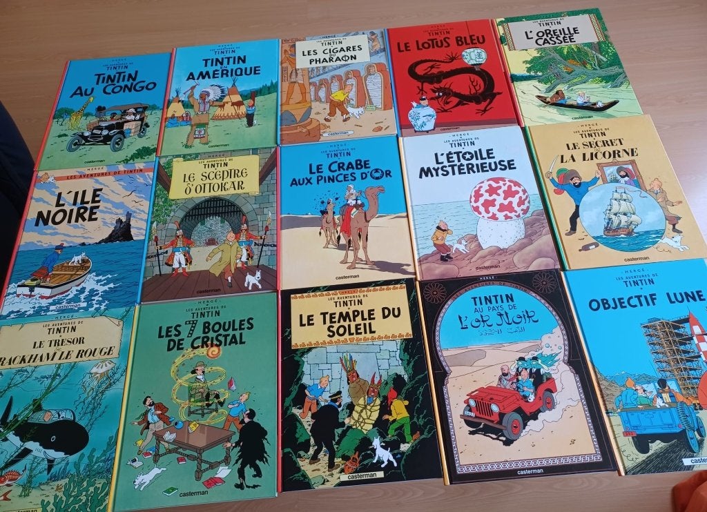 Lot de 12 BD Tintin, Plusieurs BD, Enlèvement ou Envoi, Utilisé, HERGE
