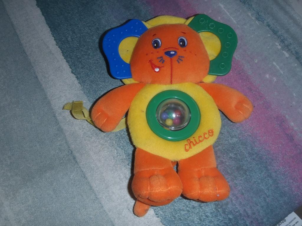 Chicco bijtring, rammelaar, Kinderen en Baby's, Ophalen of Verzenden, Zo goed als nieuw, Rammelaar