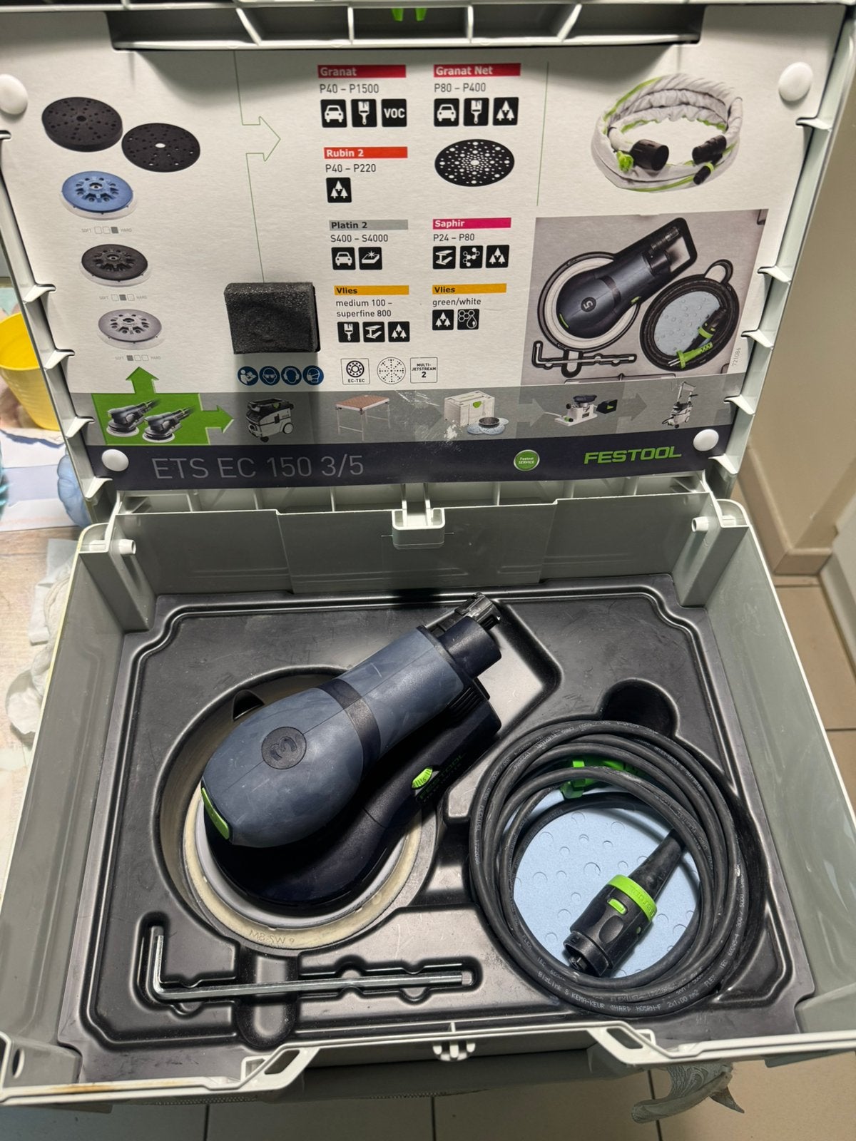 Festool ETS EC 150/3 EQ Excenterschuurmachine, Doe-het-zelf en Bouw, Ophalen, Zo goed als nieuw