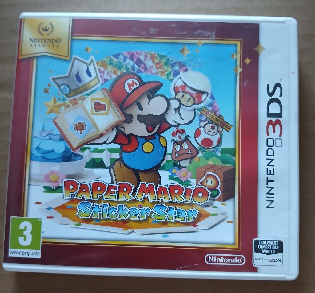 3DS Paper Mario Sticker Star spel, Games en Spelcomputers, Ophalen of Verzenden, Gebruikt, Overige genres