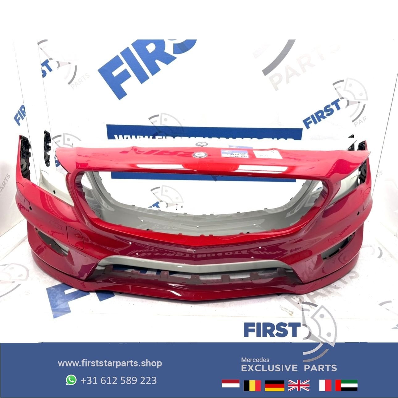 W117 BUMPER CLA AMG A1178804840 ZWART WIT GRIJS ROOD BLAUW V, -, Voor, Ophalen of Verzenden, Bumper