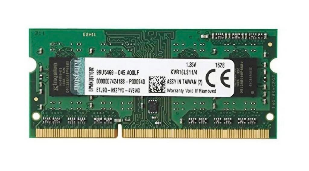 2 geheugens 4 GB-Kingston ValueRAM SO-DIMM DDR3L 1600, Computers en Software, RAM geheugen, Nieuw, DDR3, Ophalen of Verzenden