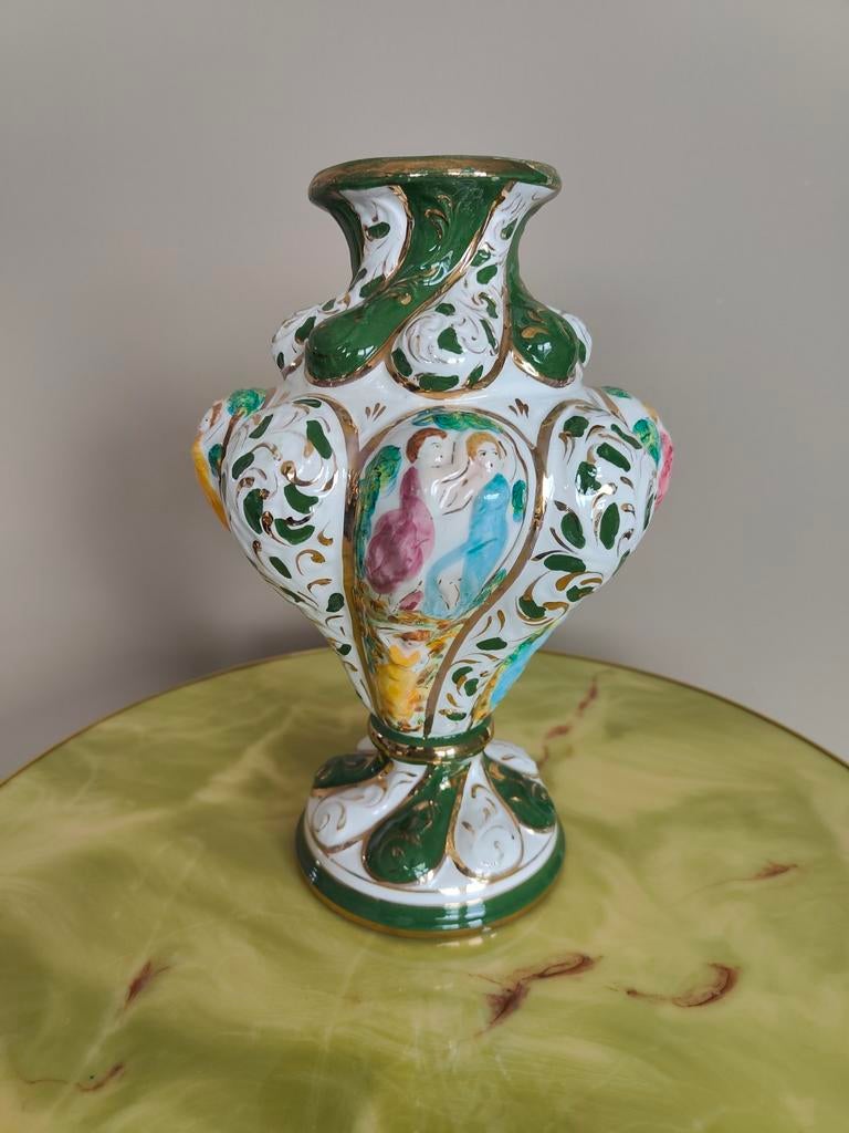 Vase Capodimonte vintage authentique, Antiquités & Art, Antiquités | Vases, Enlèvement