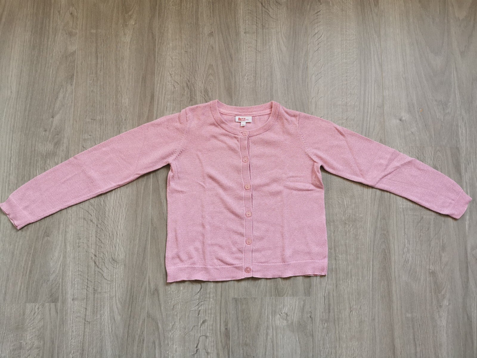 Glittervestje Besties - maat 134, Kinderen en Baby's, Kinderkleding | Maat 134, Ophalen of Verzenden