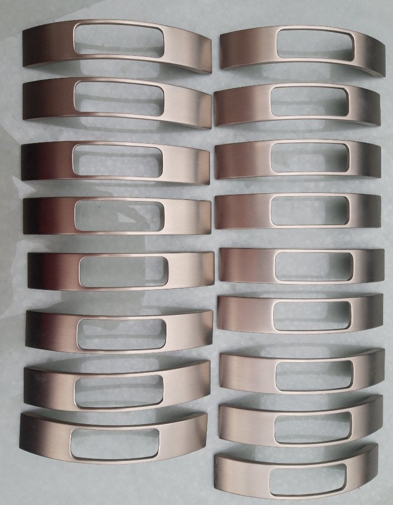 17 poignées Furnipart pour portes meubles/tiroirs, Enlèvement ou Envoi, Inox, Utilisé, Autres types