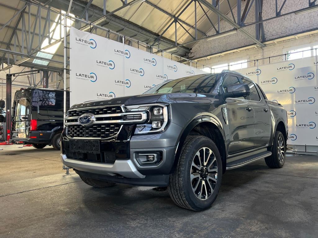 Ford Ranger Platinum 3.0 Ecoblue - 177 kW / 240 Pk A10 e-4WD, Auto's, Automaat, Gebruikt, Grijs, 243 pk
