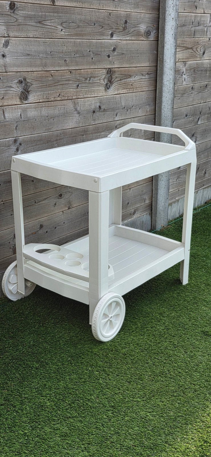 trolley, Jardin & Terrasse, Tables de jardin, Enlèvement, Comme neuf, Rectangulaire, Synthétique