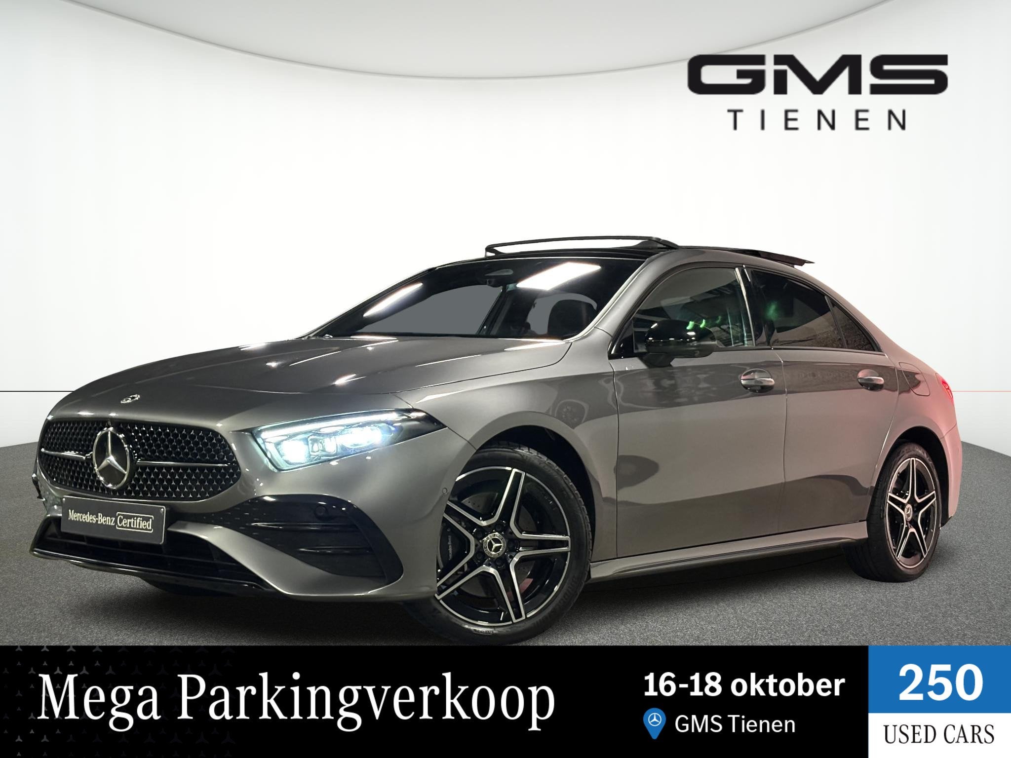 Mercedes-Benz A-Klasse Limousine A 250 e AMG Line, 4 deurs, Stof, 16 kWh, Head-up Display