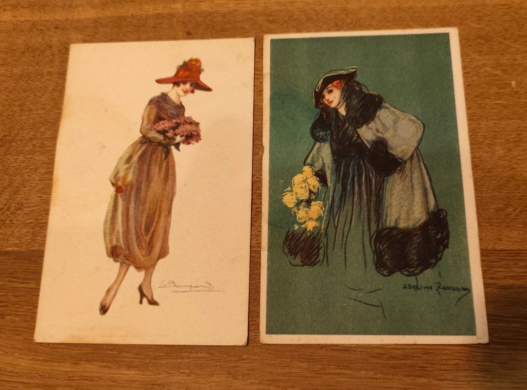 Gesigneerde oude postkaarten, Ophalen of Verzenden, 1920 tot 1940, Ongelopen