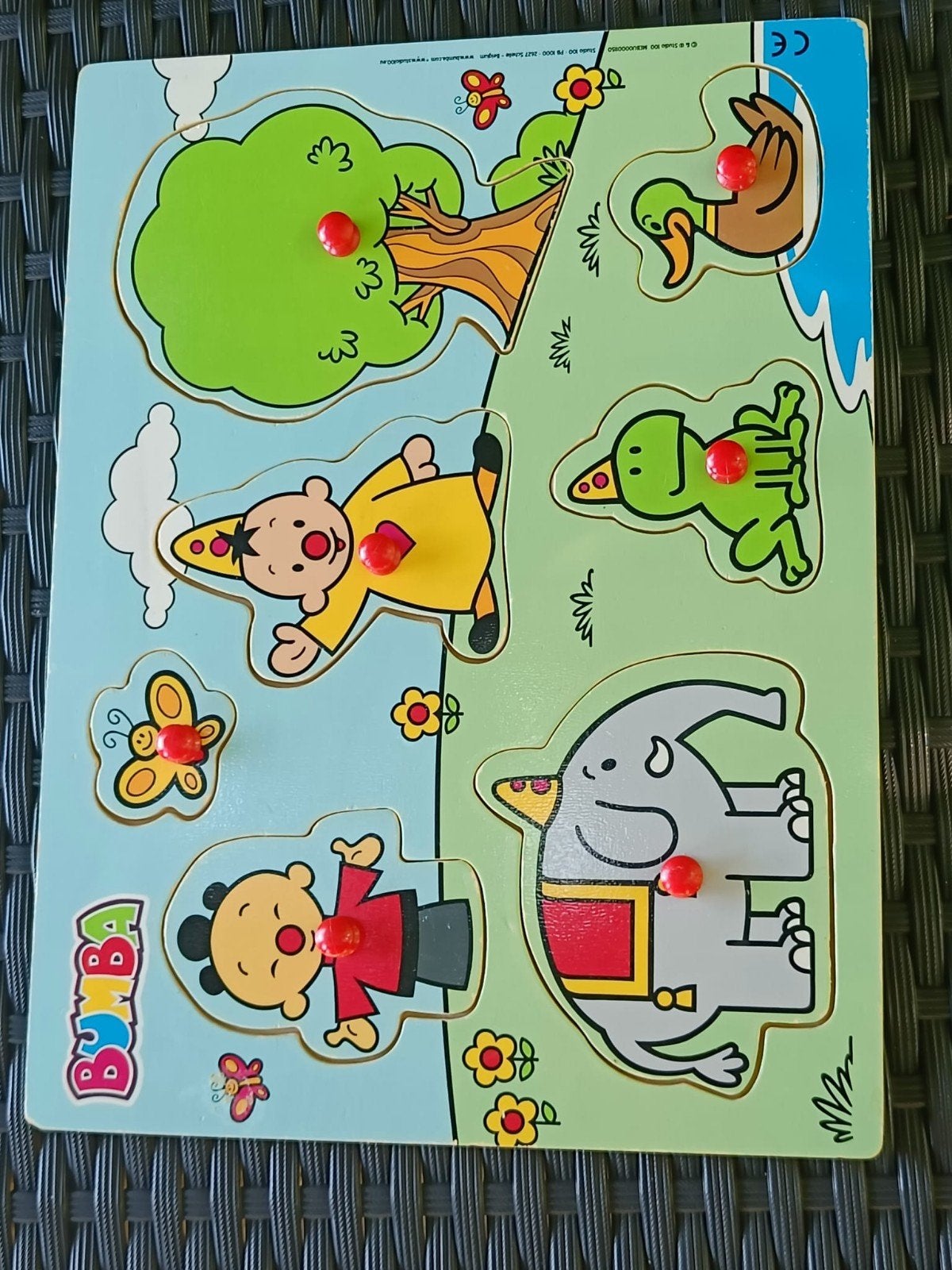 Bumba puzzel in hout, Ophalen of Verzenden