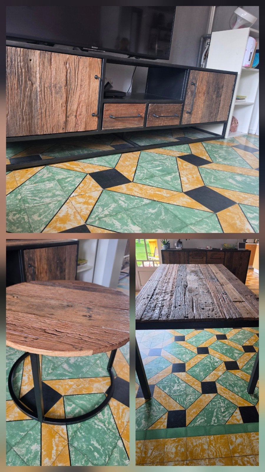 table à manger, tables basses et meuble TV à vendre., Enlèvement, Comme neuf