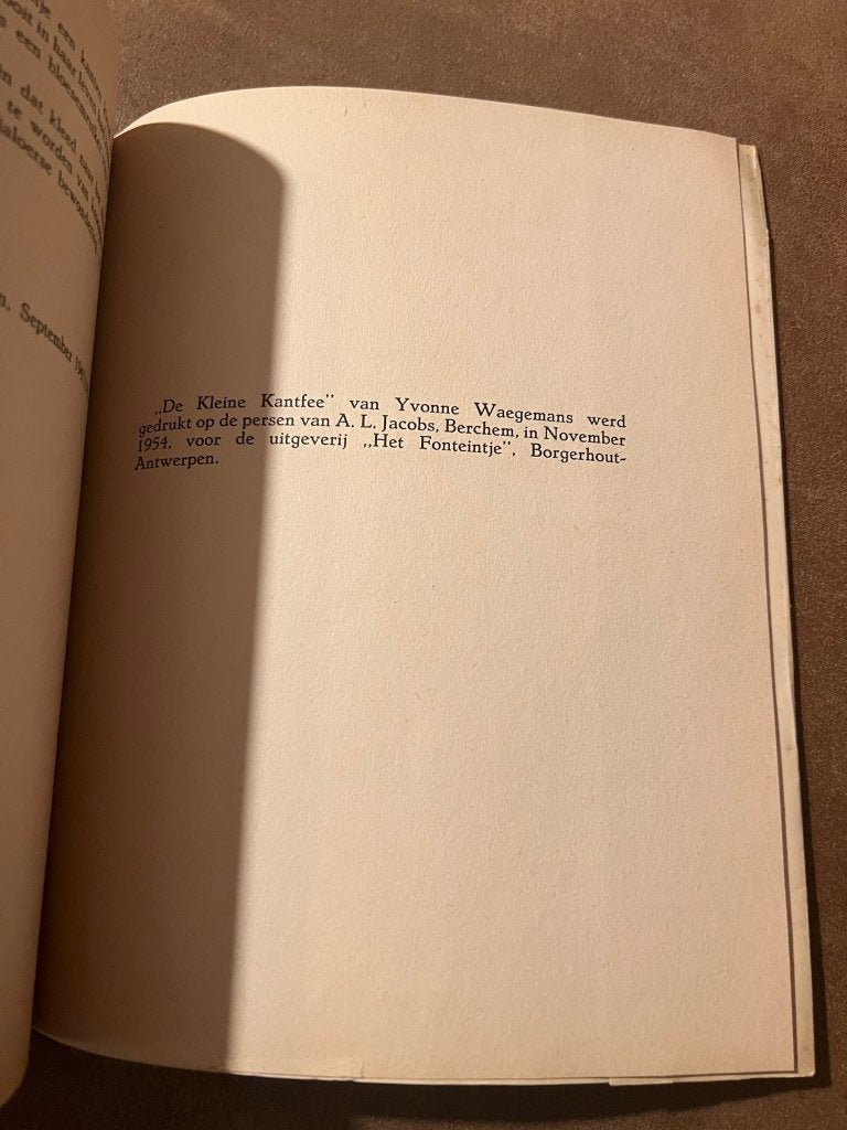 De kleine Kantfee - Yvonne Waegemans, Garçon ou Fille, Enlèvement ou Envoi, Fiction général, Yvonne Waegemans