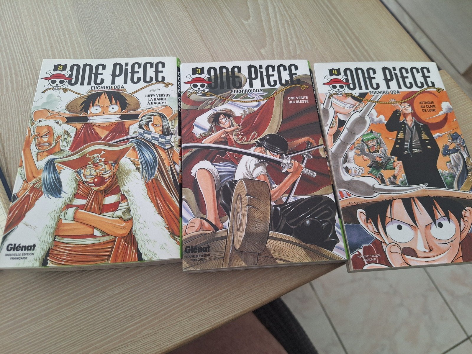 Lot de 3 Bd Manga One Piece 2,3,4 pour 12€, Meerdere stripboeken, Ophalen, Zo goed als nieuw