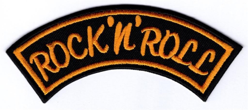 Rock'N'Roll stoffen opstrijk patch embleem #1, Verzenden, Nieuw, Kleding