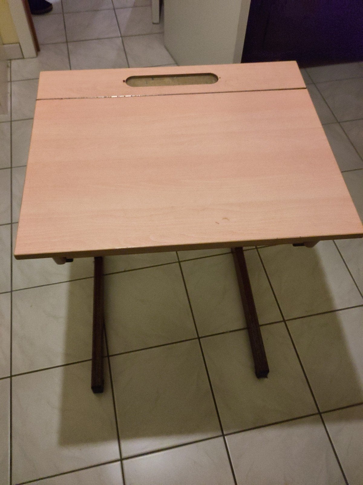 Schoolbank bureau tafel, Ophalen, Gebruikt, Hout, Kinderbureau