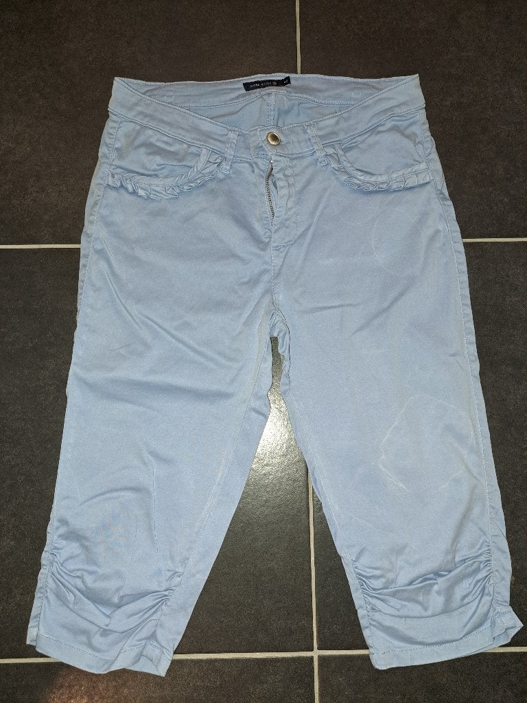 Liu Jo, River Woods, Terre Bleue, 3 x zomerbroek, S/M, Neuf, Trois-quarts, Enlèvement ou Envoi, Taille 36 (S)