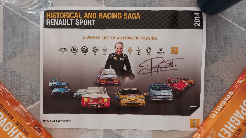 Poster 2014 Renault Sport Ragnotti, Enlèvement ou Envoi, Rectangulaire horizontal, A1 jusqu'à A3, Comme neuf