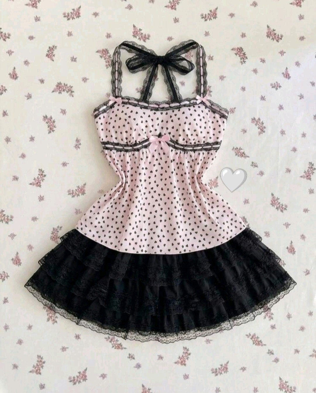 Top/roze tanktop met zwarte stippen, t-shirt, kanten blouse, Kleding | Dames, COQUETTE, Nieuw, Maat 36 (S)