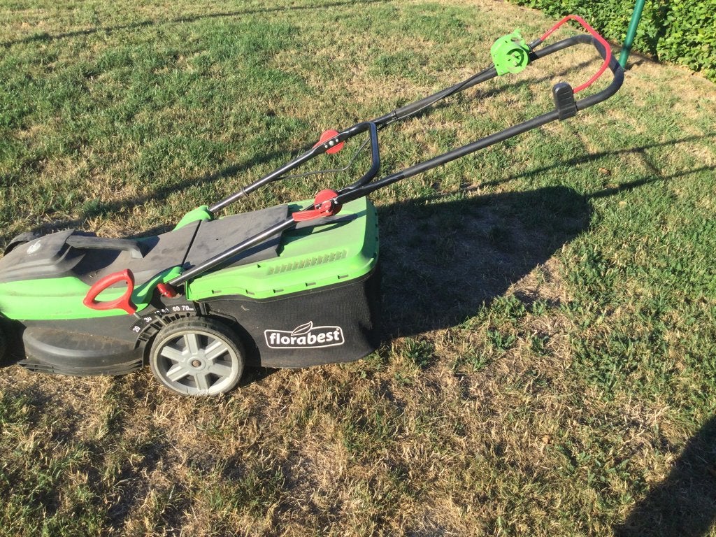 Elektrische Grasmachine, Tuin en Terras, Grasmaaiers, Ophalen, Cirkelmaaier, Gebruikt, Opvangzak