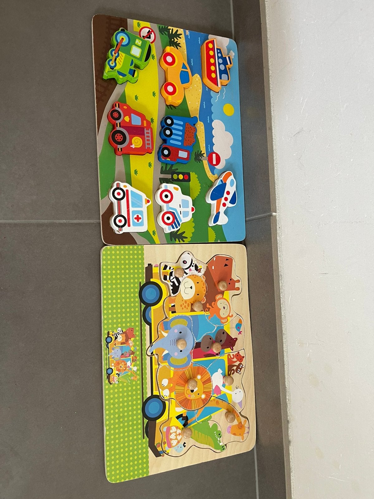 Houten inlegpuzzels, Ophalen, Gebruikt, Van hout, Minder dan 10 stukjes