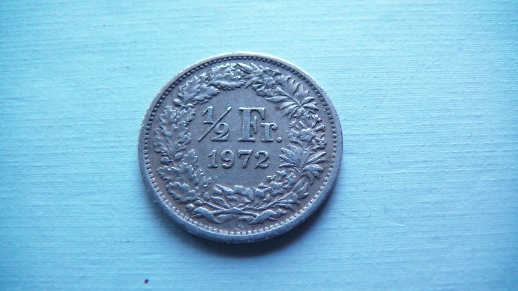 suisse 1/2 franc 1972, Enlèvement