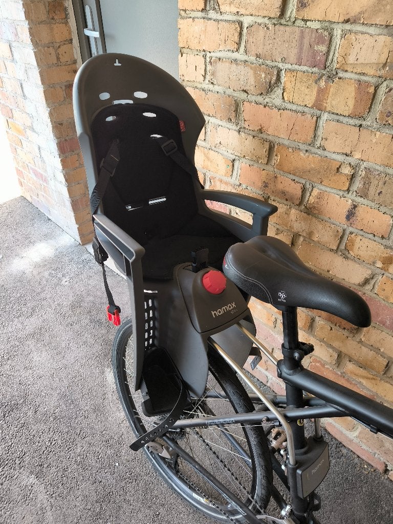 Siège vélo, Repose-pieds, Comme neuf, Enlèvement, Hamax