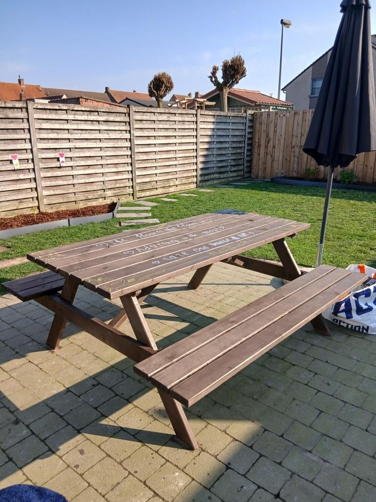 Picknicktafel, Ophalen