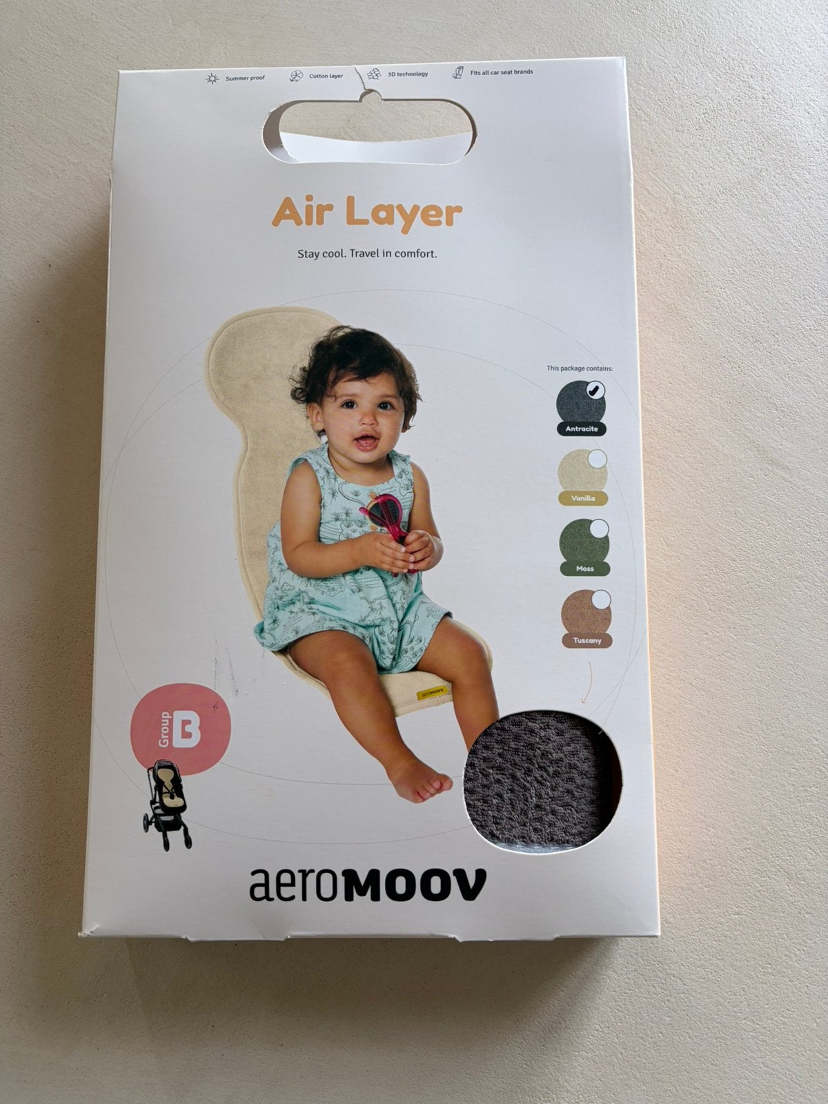 AeroMoov Air Layer Group B – Antraciet – Zeer goede staat, Ophalen of Verzenden, Zo goed als nieuw