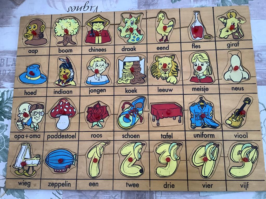 Inlegpuzzel, Ophalen, Gebruikt