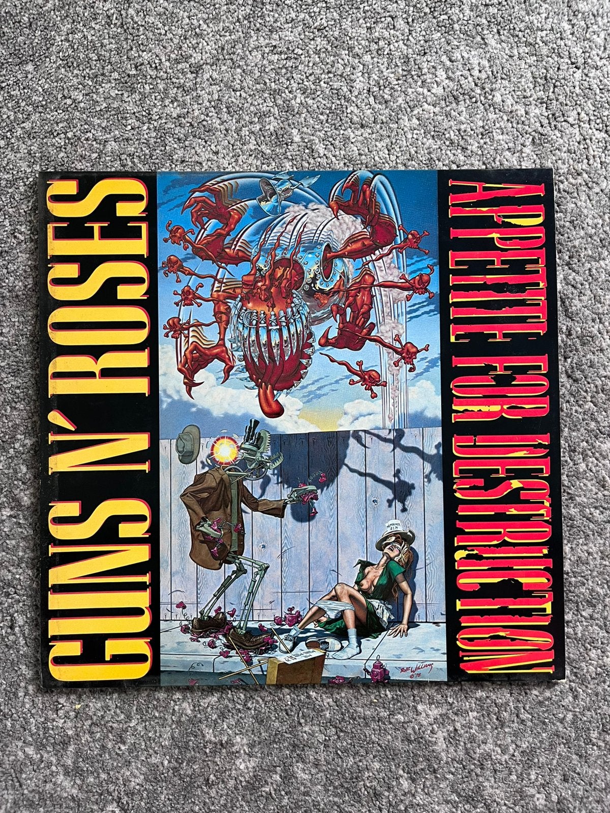 Guns N’ Roses – Appetite For Destruction - LP - Robot Cover, Cd's en Dvd's, Ophalen, Gebruikt, LP