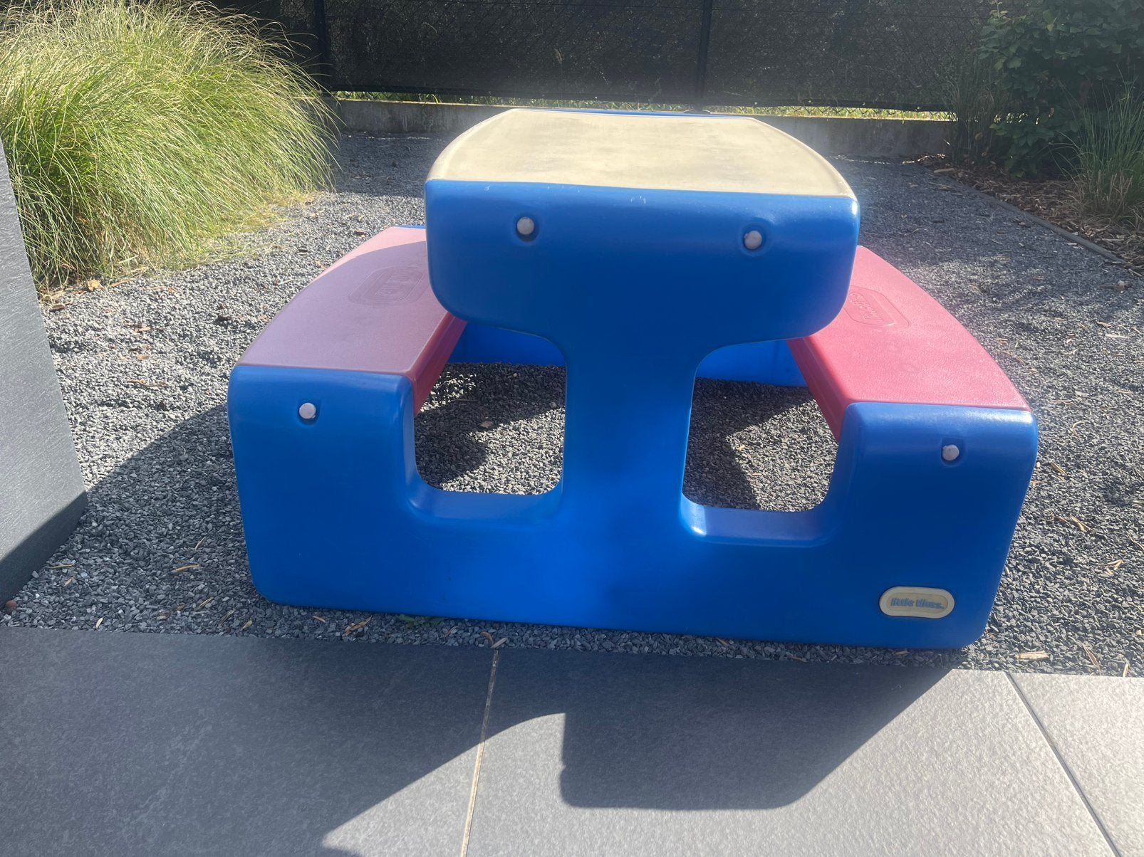 Little tikes picknicktafel, Tuin en Terras, Overige materialen, Gebruikt, Rechthoekig, Ophalen