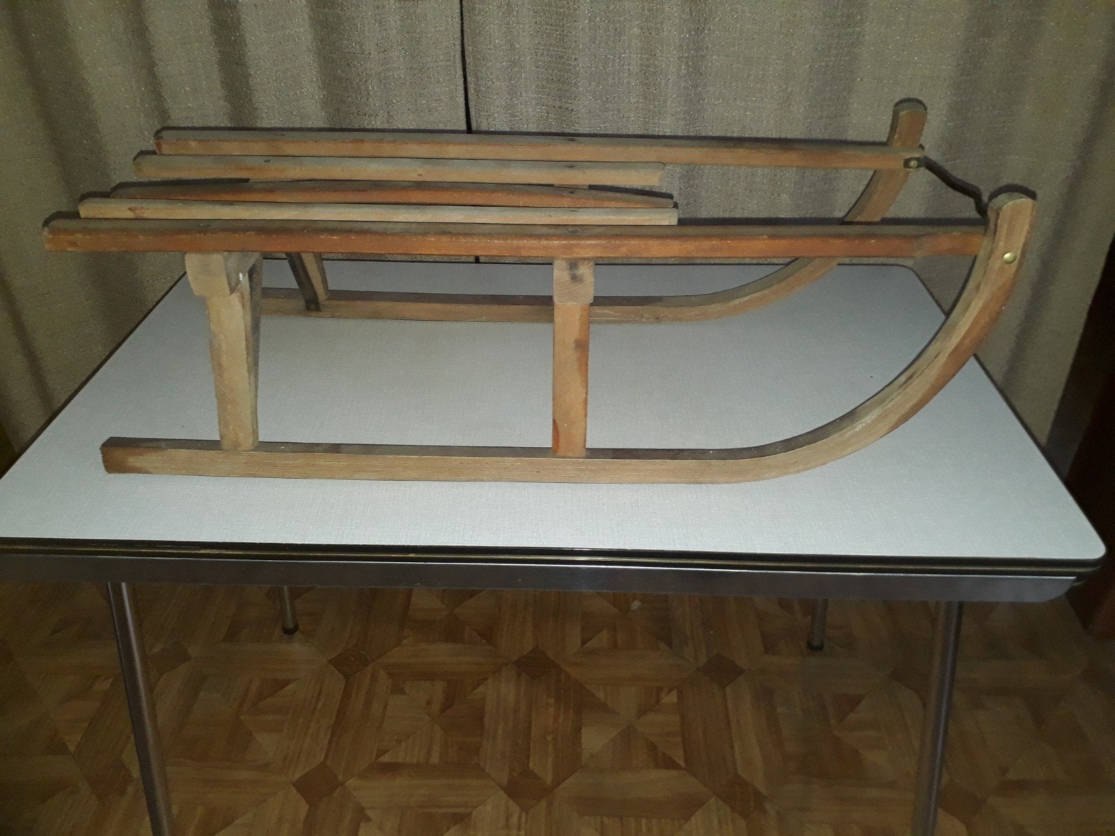 houten slee, Enlèvement, Utilisé, Bois