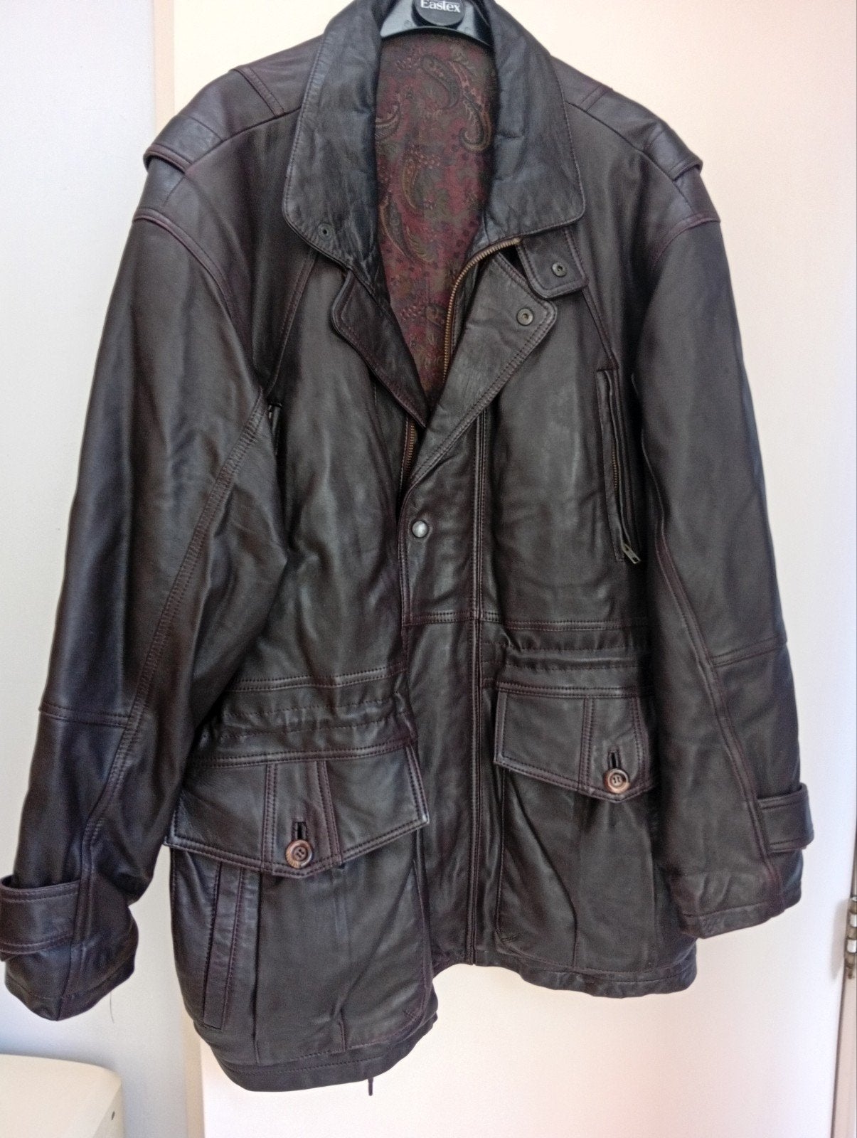 veste homme en véritable cuir, Enlèvement