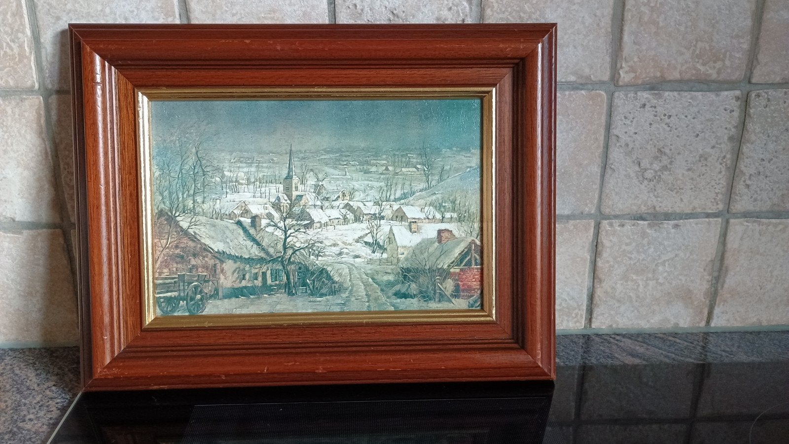 Karel de Bauw reproductie/schilderij, Bodegem, Antiek en Kunst, Ophalen of Verzenden