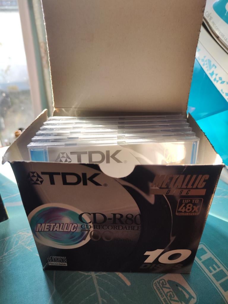 6 CD-R80 neuf, Ophalen, Nieuw, Cd, TDK