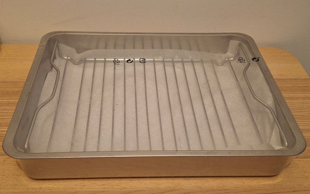 KONCIS IKEA NOOIT GEOPEND ovenschaal met rooster, Overige typen, IKEA, Ophalen of Verzenden, Zo goed als nieuw