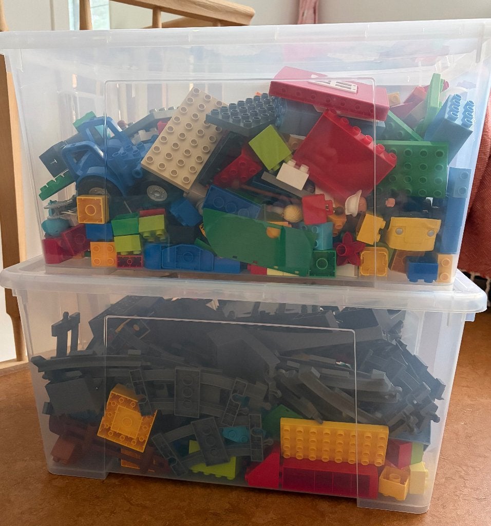 Deux grandes boîtes de Duplo Mix, Overige thema's, Comme neuf, Enlèvement, Duplo
