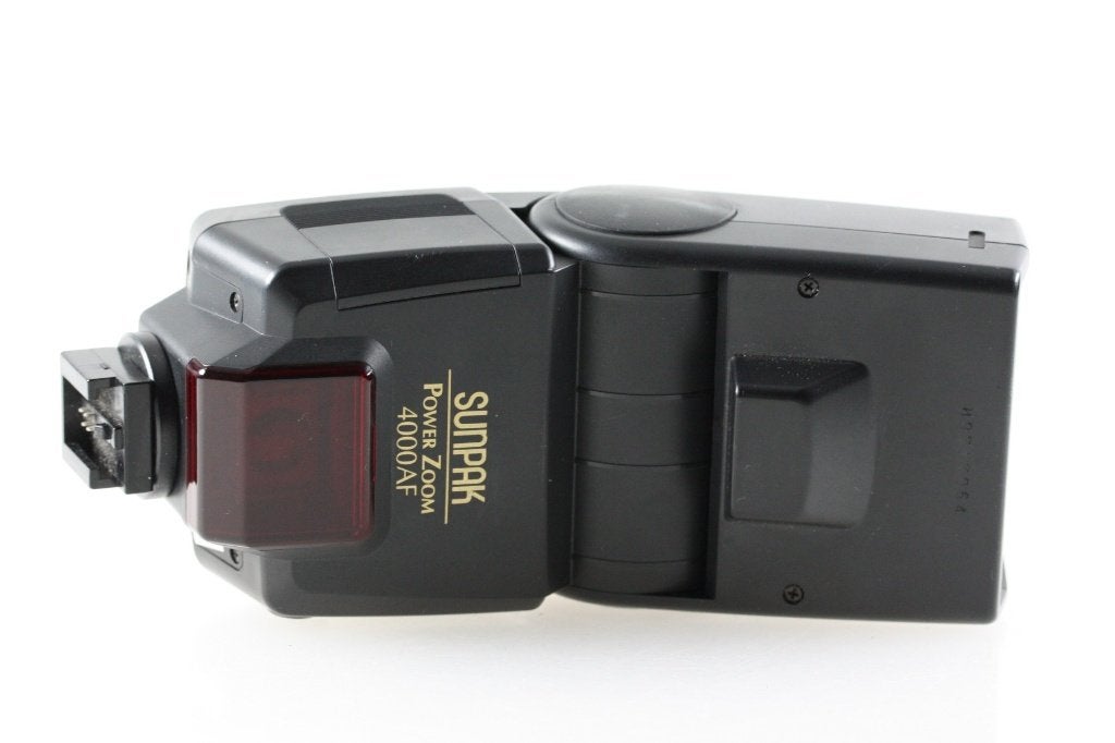 GEBRUIKTE SUNPAK POWER ZOOM 4000af FOTOFLITSER, Gebruikt, Externe flitser, TTL, Minolta